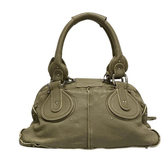 Auth Chloe Paddington Gray Leather Handbag - Picture 2 of 16